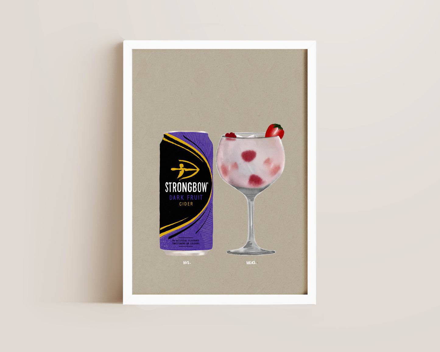 Strongbow Dark Fruits & Pink Gin Print
