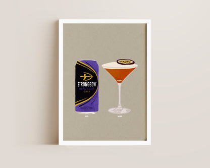 Strongbow Dark Fruits & Pornstar Martini Print