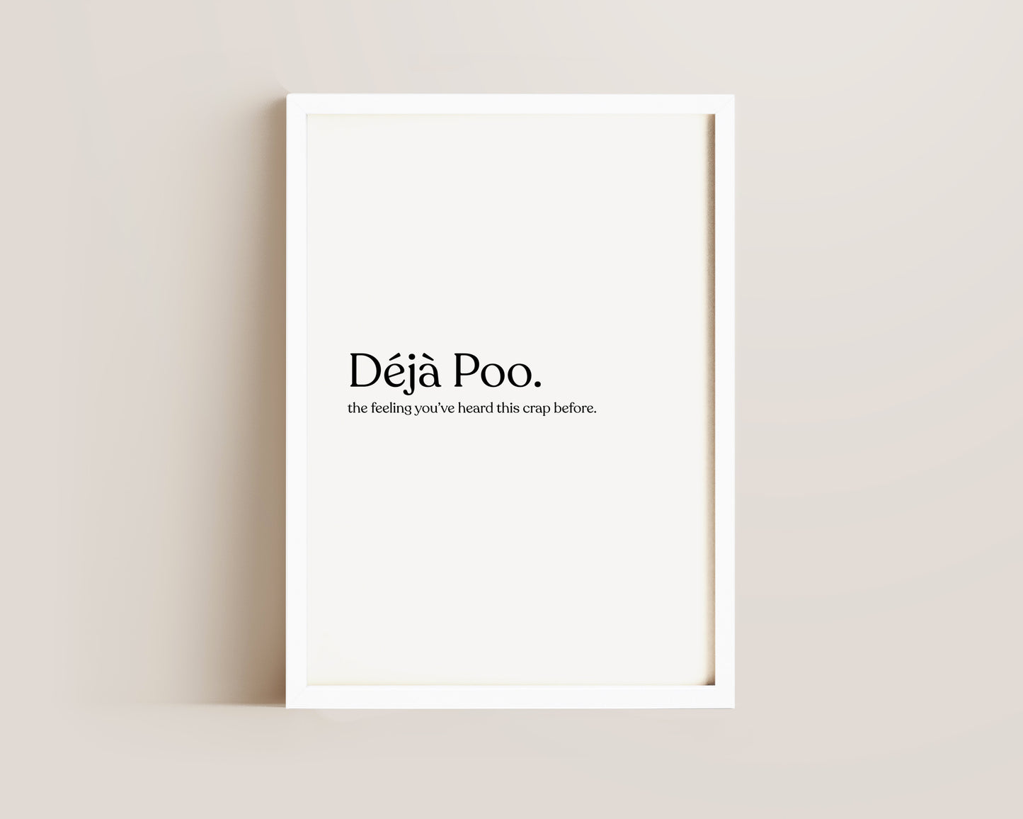 Deja Poo Definition Print