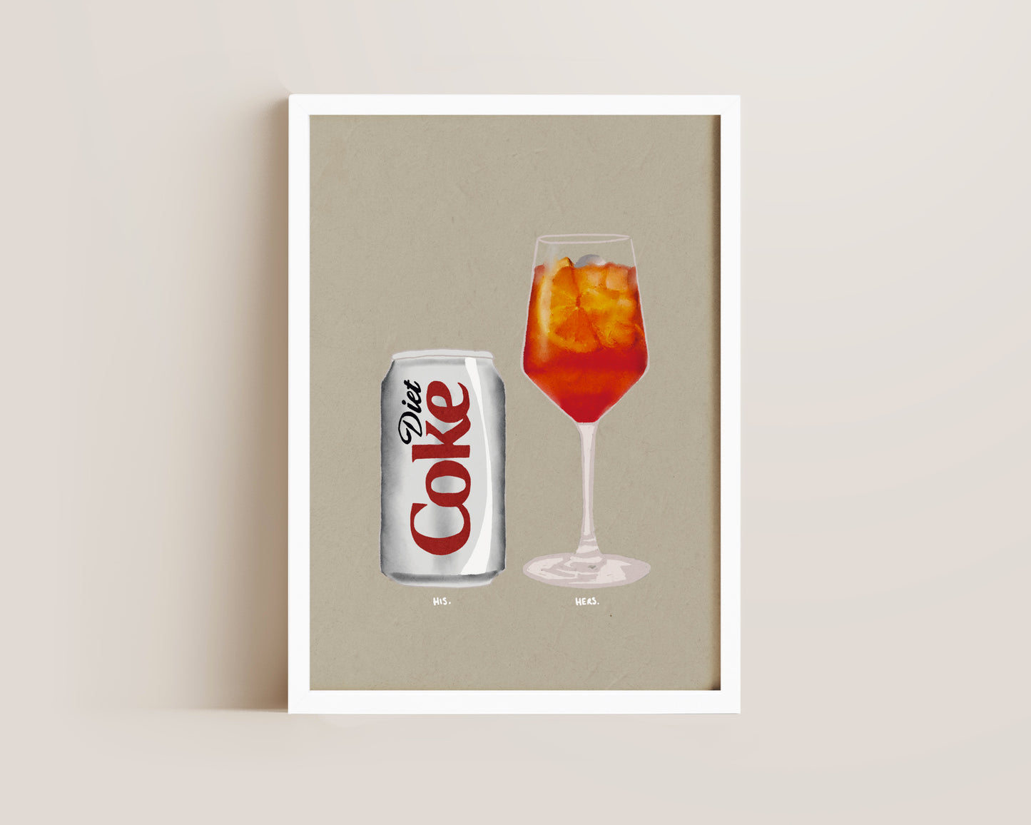 Diet Coke & Aperol Spritz Print
