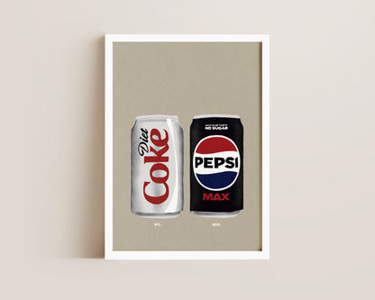 Diet Coke & Pepsi Max Print