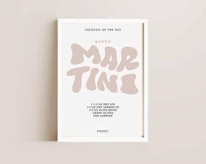 Dirty Martini Recipe Print