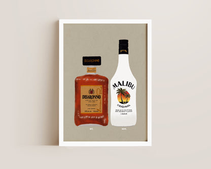 Disaronno & Malibu Print
