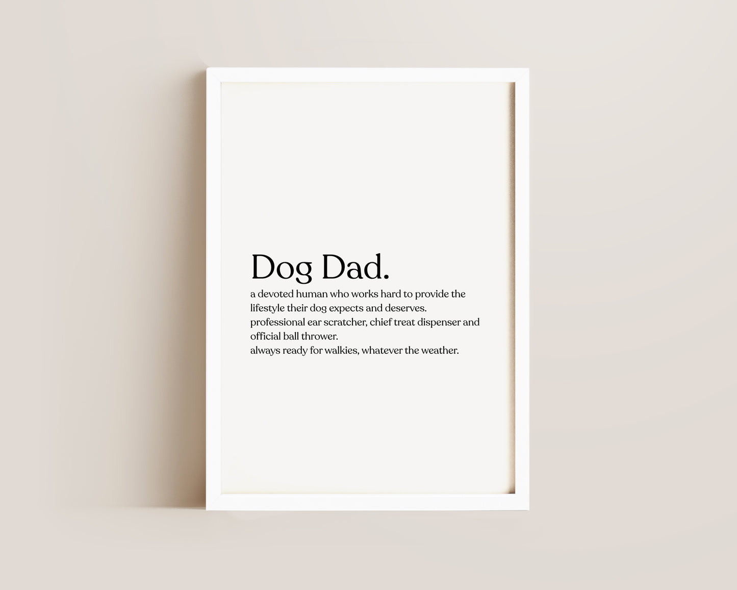 Dog Dad Definition Print