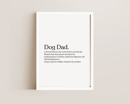 Dog Dad Definition Print