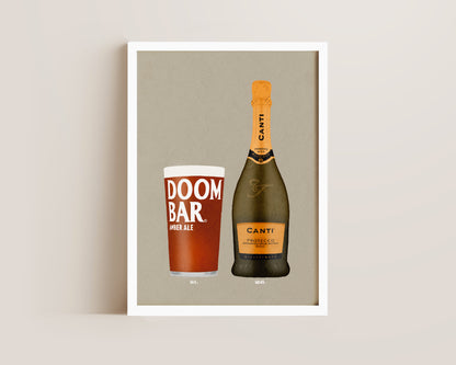 Doom Bar & Canti Prosecco Print