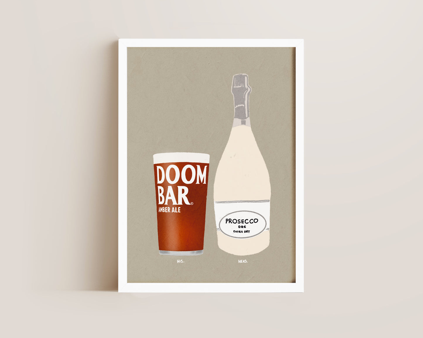 Doom Bar & Prosecco Print