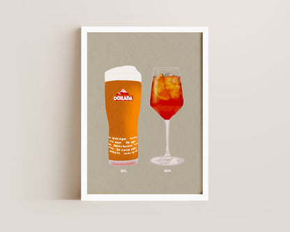 Dorada & Aperol Spritz Print