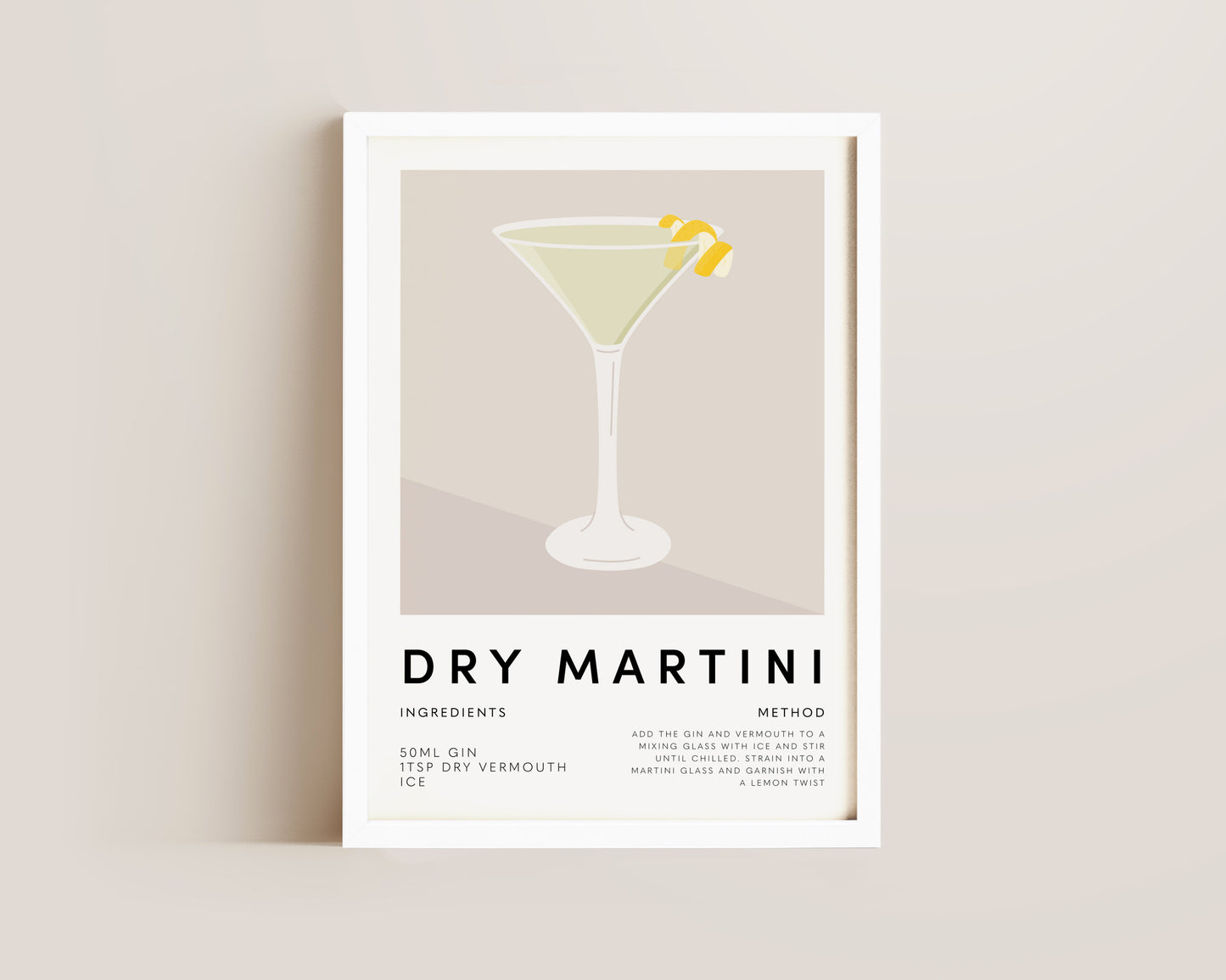 Dry Martini Print