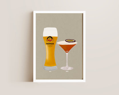 Erdinger & Pornstar Martini Print