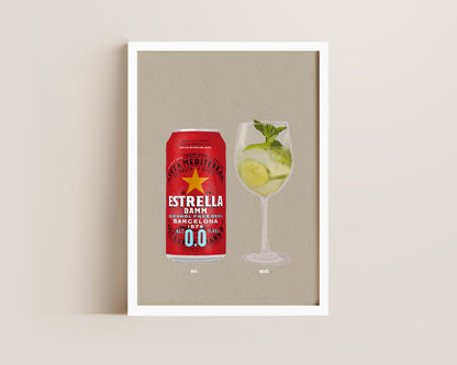 Estrella 0.0% & Hugo Spritz Print