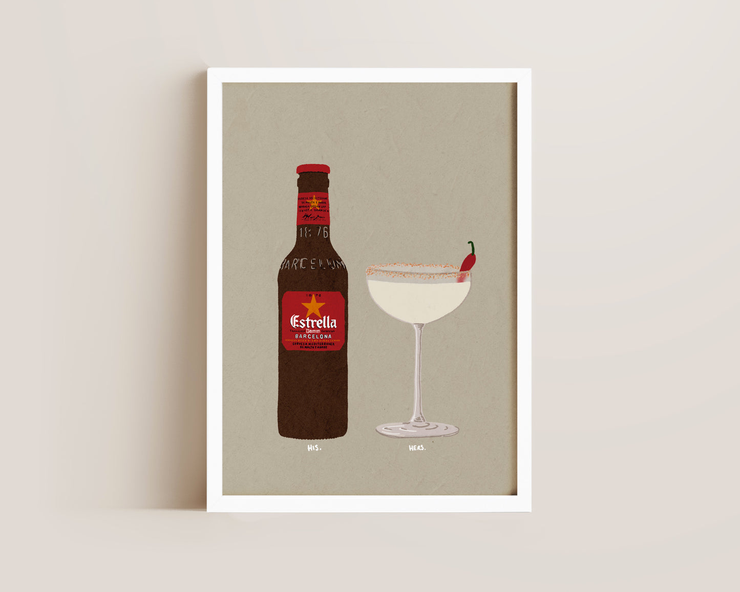 Estrella Bottle & Spicy Marg Print
