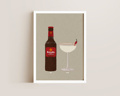 Estrella Bottle & Spicy Marg Print