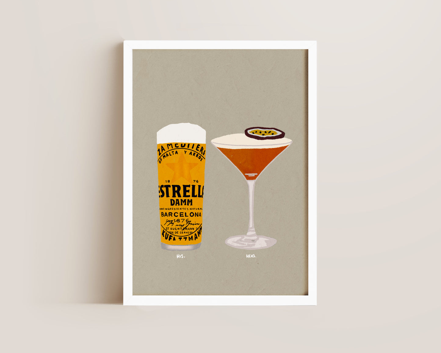 Estrella & Pornstar Martini Print