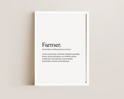 Farmer Definition Print