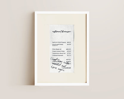 Chef Was Cute Receipt Print