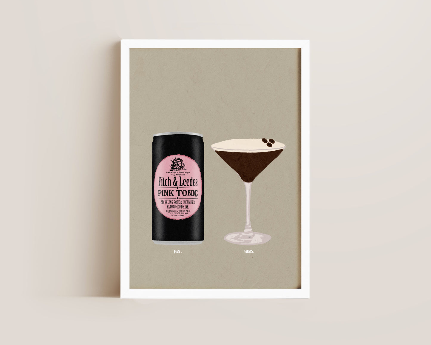 Pink Tonic & Espresso Martini Print