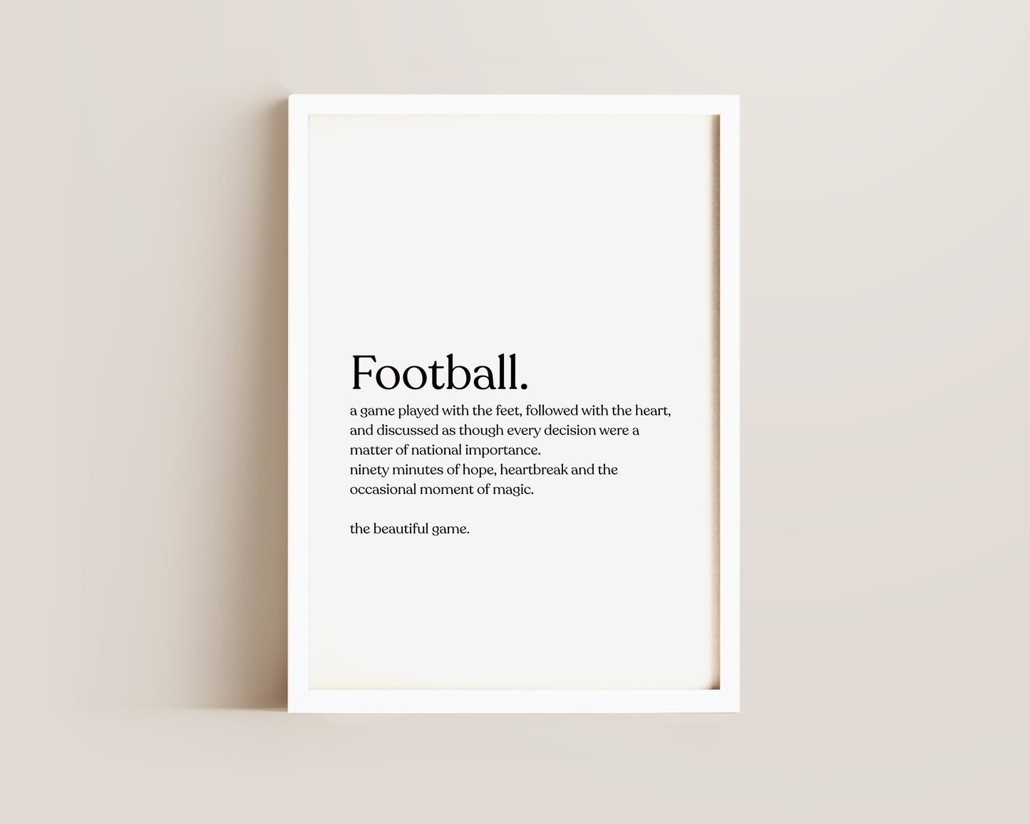 Football Definition Print