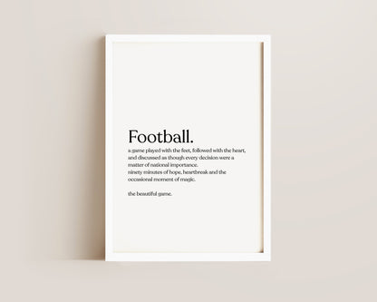 Football Definition Print