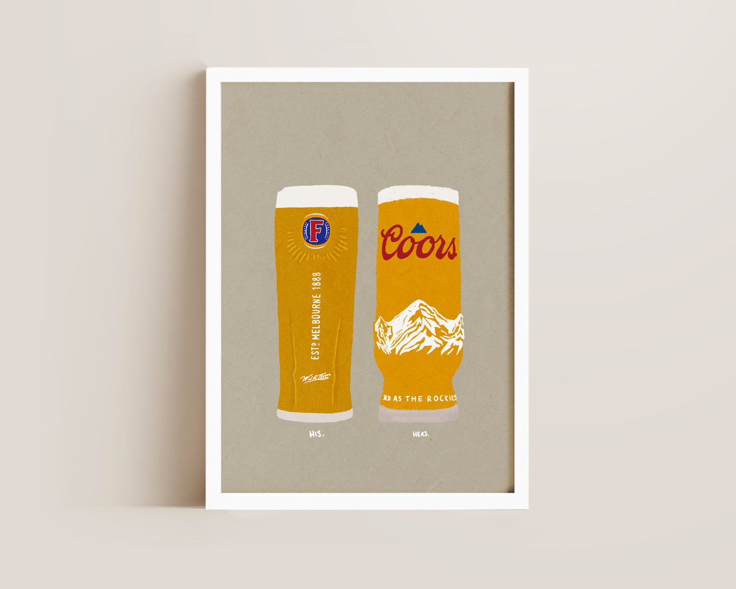 Fosters & Coors Print