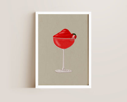 Frozen Strawberry Daiquiri Print