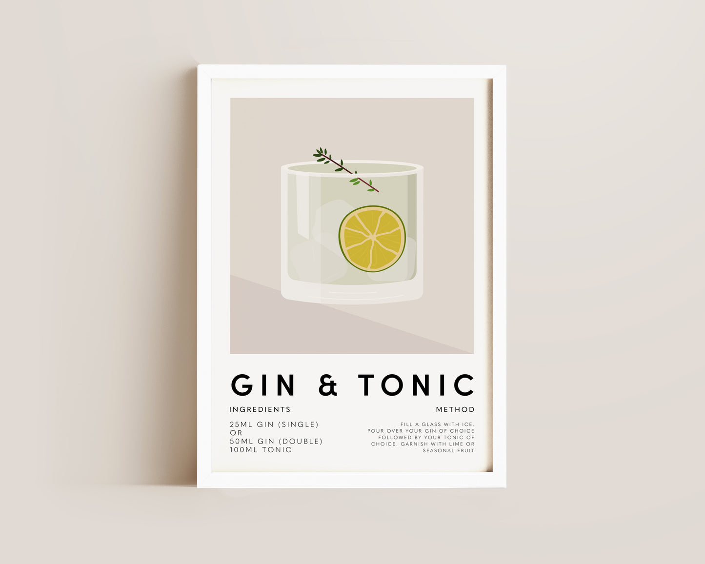 Gin & Tonic Print