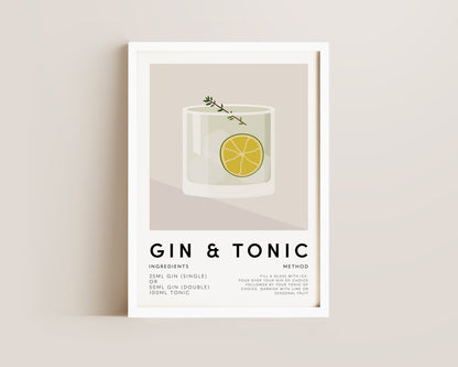 Gin & Tonic Print