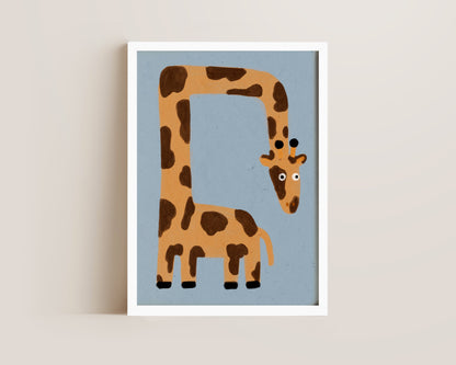 Crooked Giraffe Print