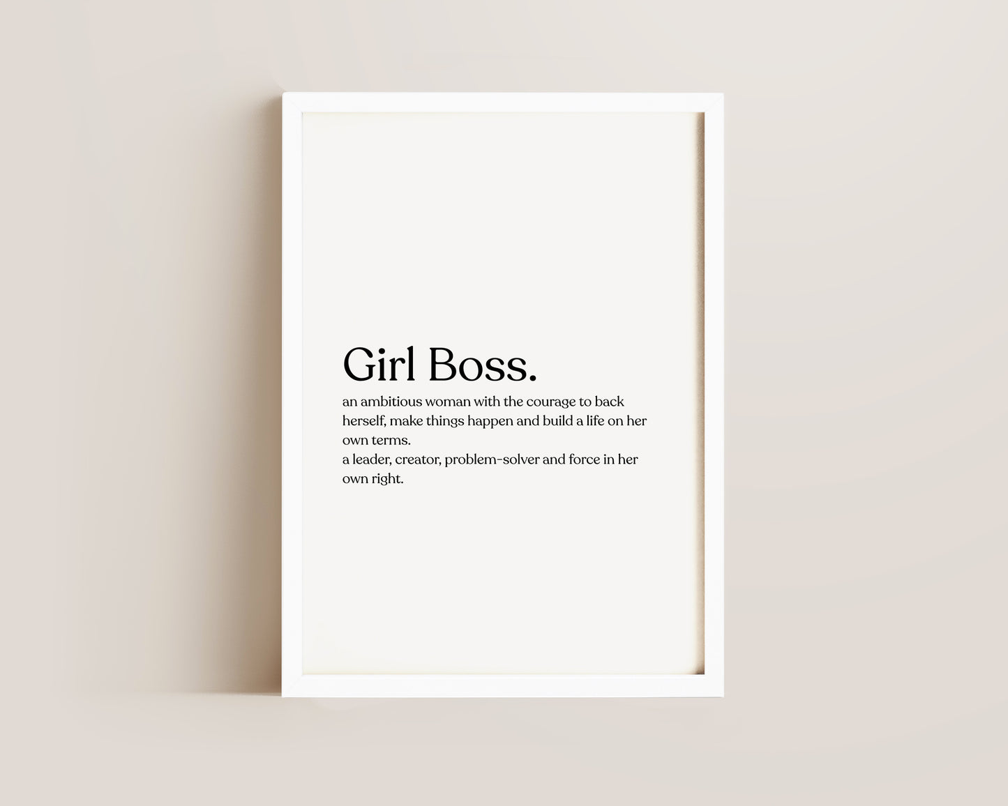 Girl-Boss Definition Print