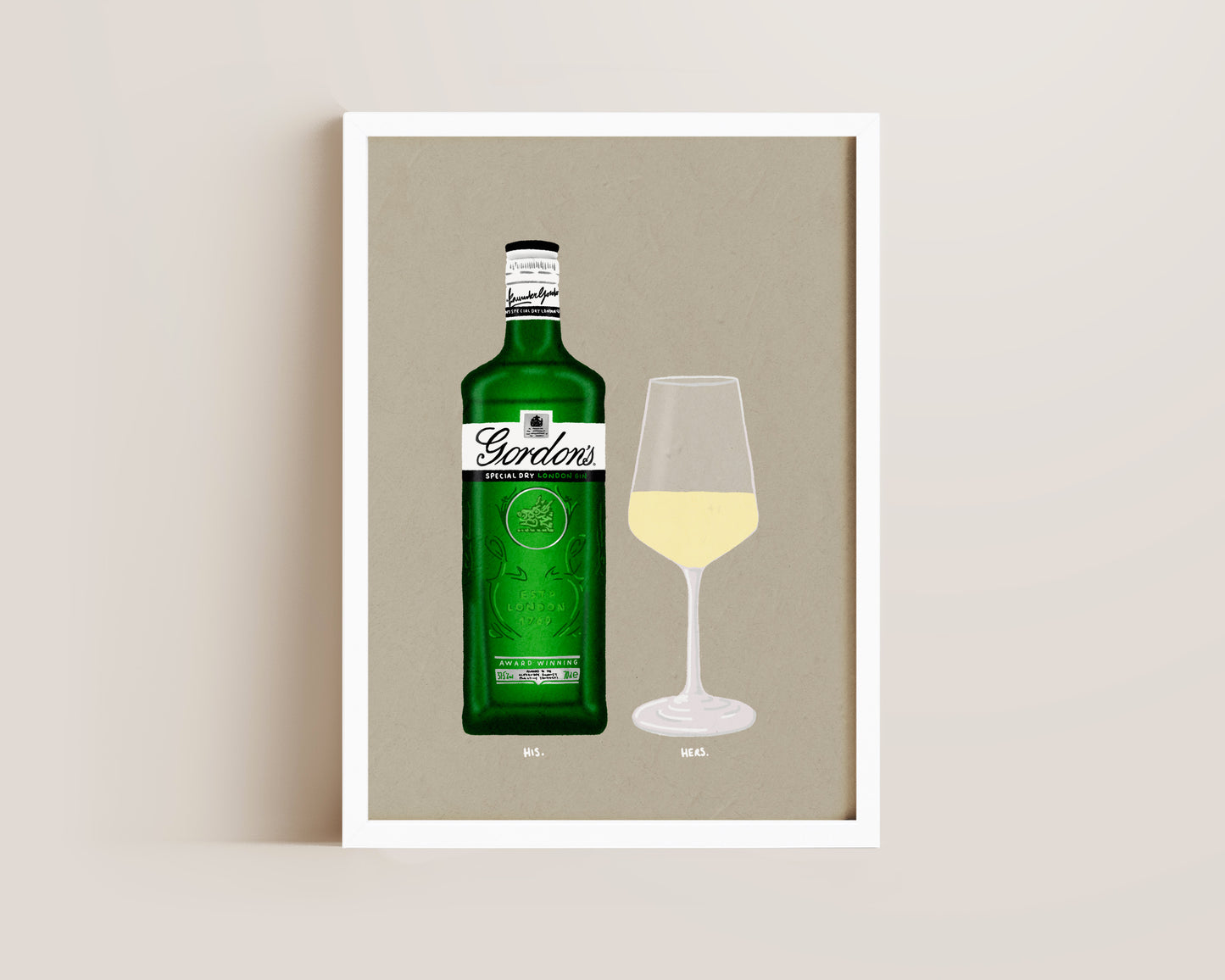 Gordon's Gin & White Wine Print