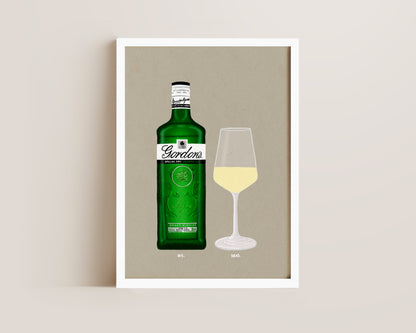 Gordon's Gin & White Wine Print
