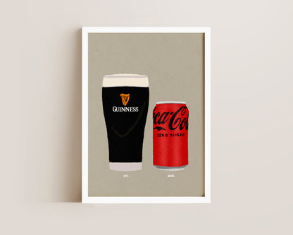 Guinness & Coke Zero Print