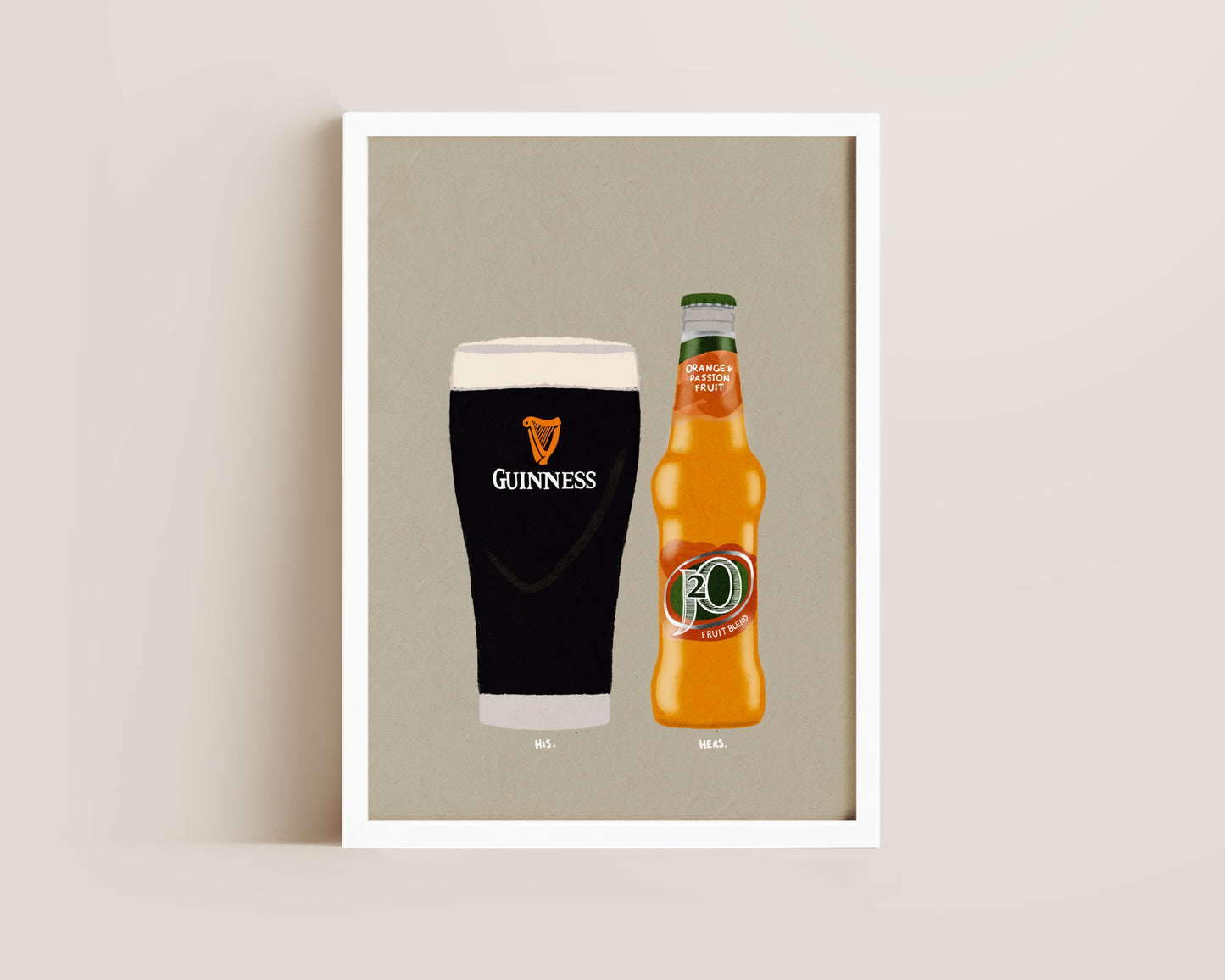 Guinness & J20 Orange Print