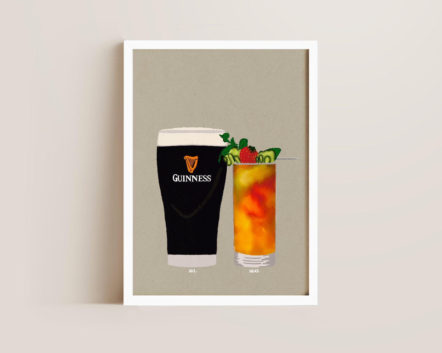 Guinness & Pimms Print