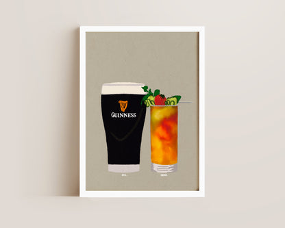 Guinness & Pimms Print