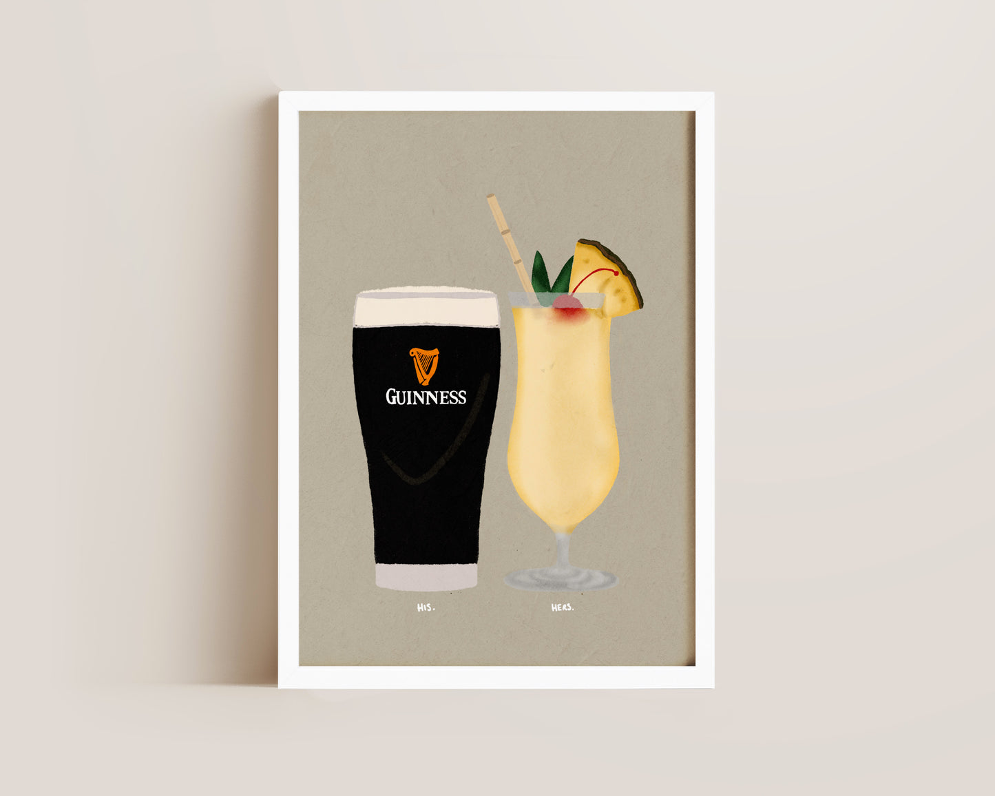 Guinness & Pina Colada Print