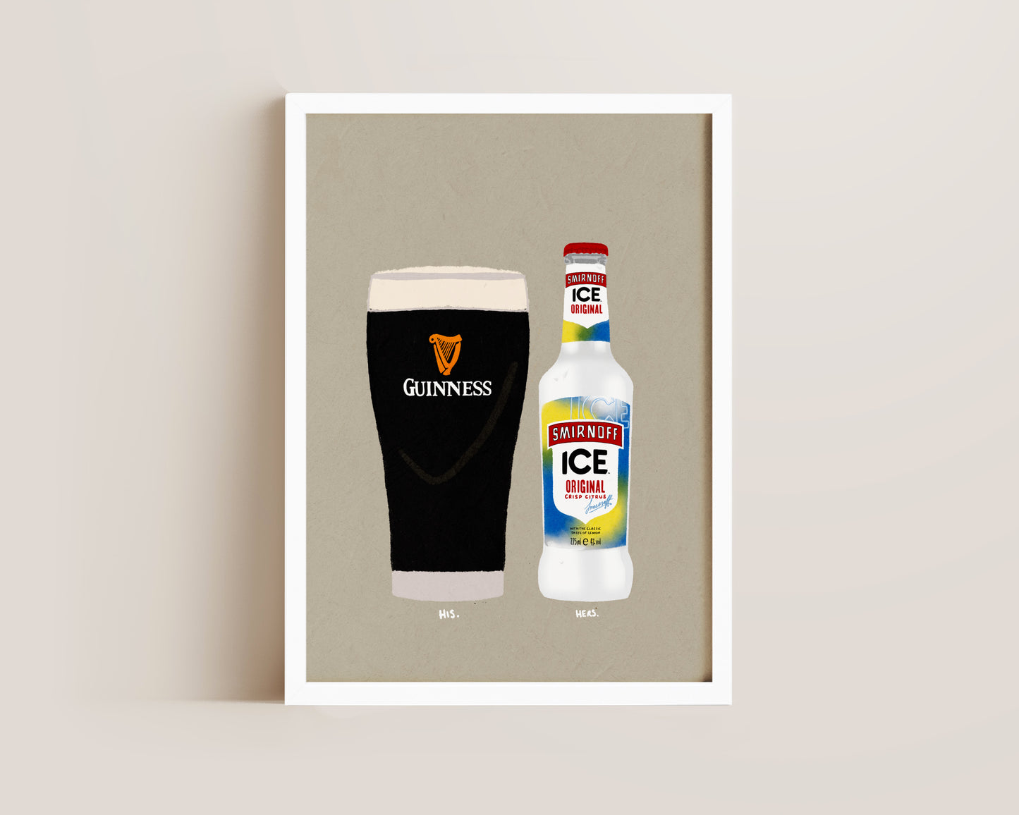 Guinness & Smirnoff Ice Print