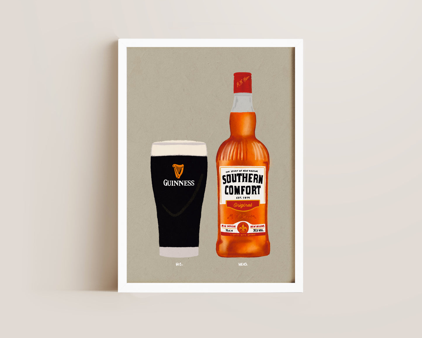 Guinness & Southern Comfort Print