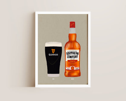 Guinness & Southern Comfort Print