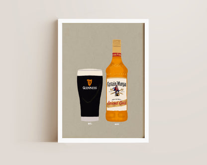 Guinness & Spiced Rum Print