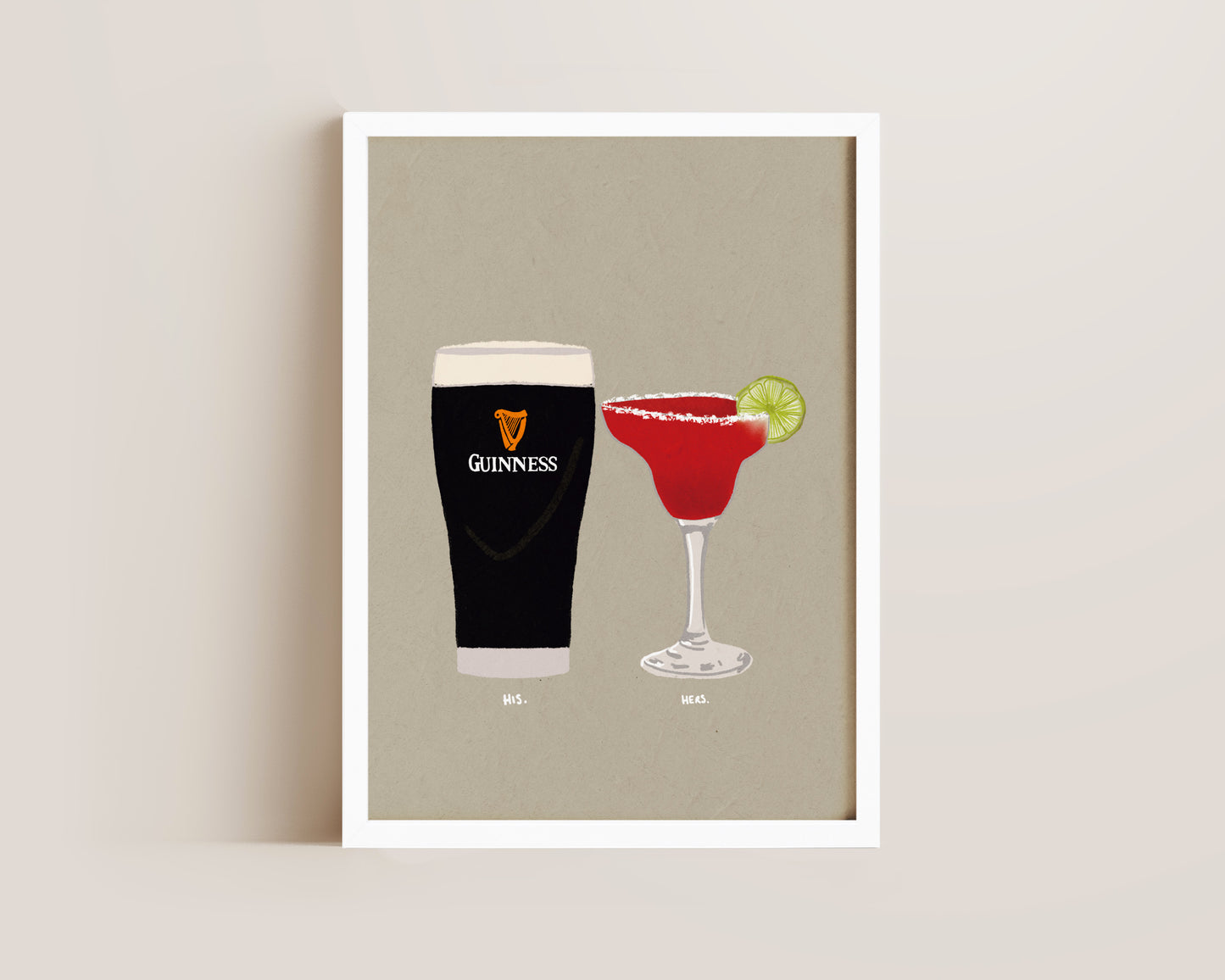 Guinness & Strawberry Margarita Print