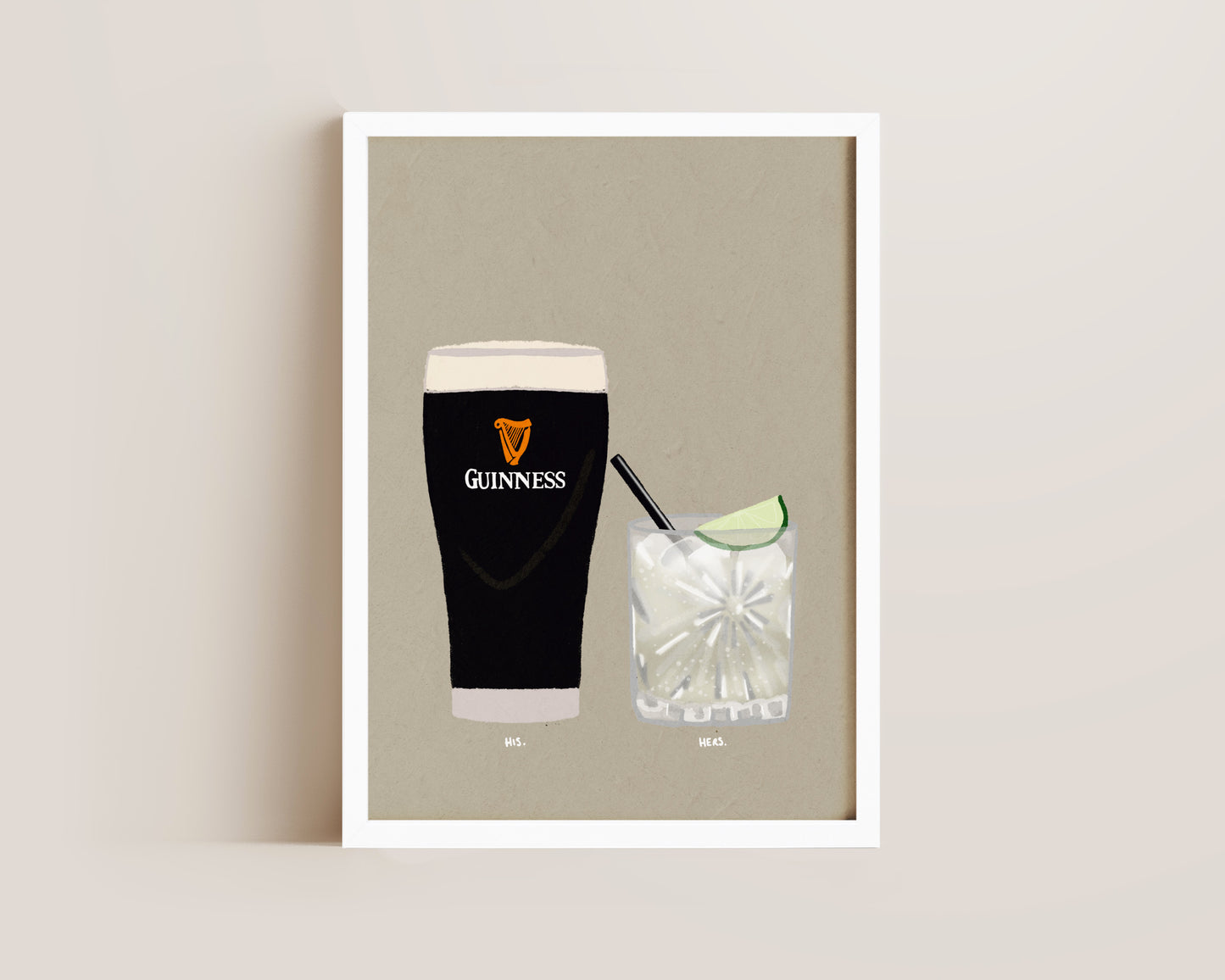 Guinness & Tequila Lime Soda Print