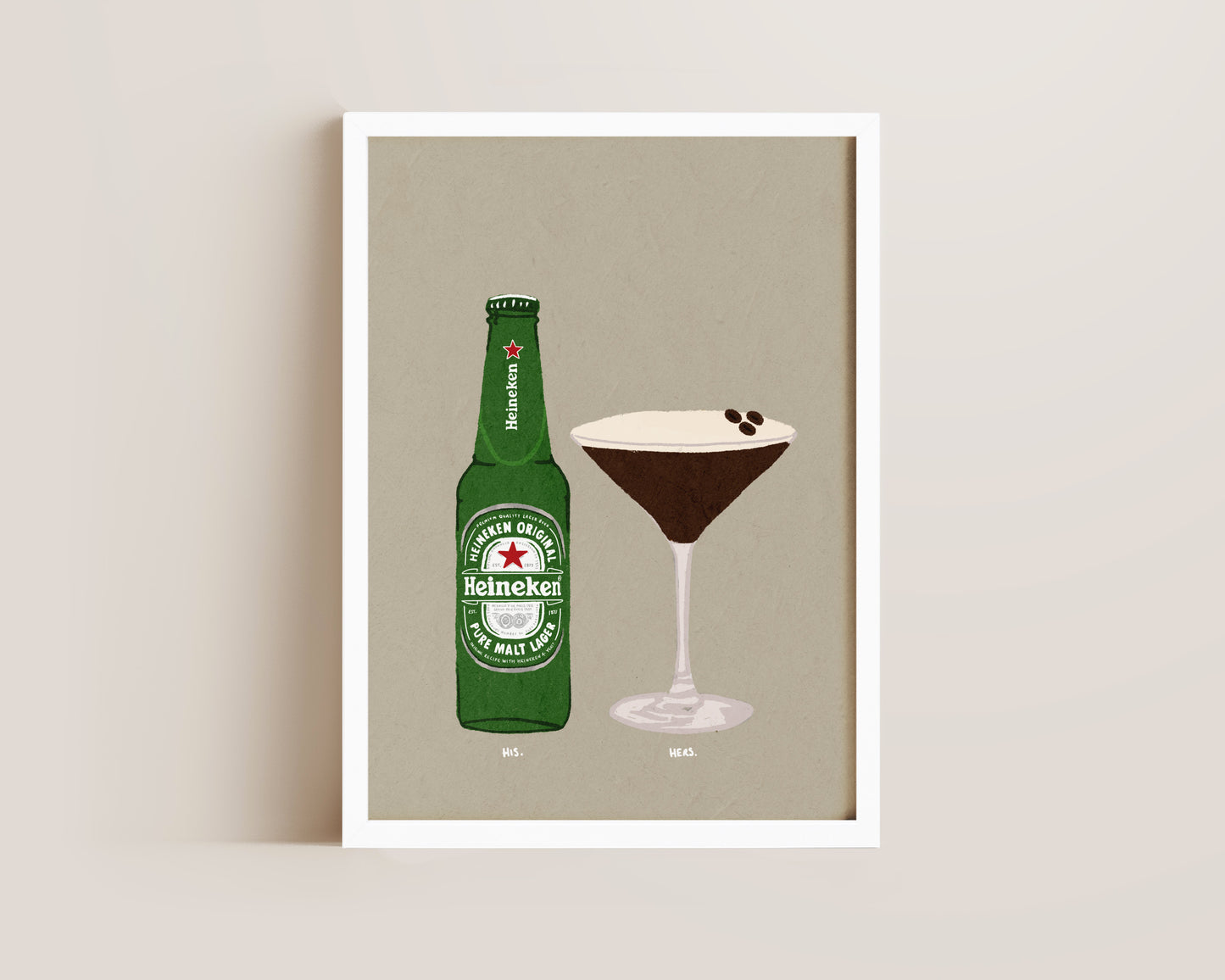Heineken & Espresso Martini Print