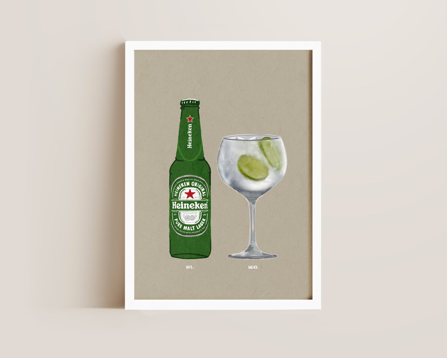 Heineken & Gin & Tonic Print
