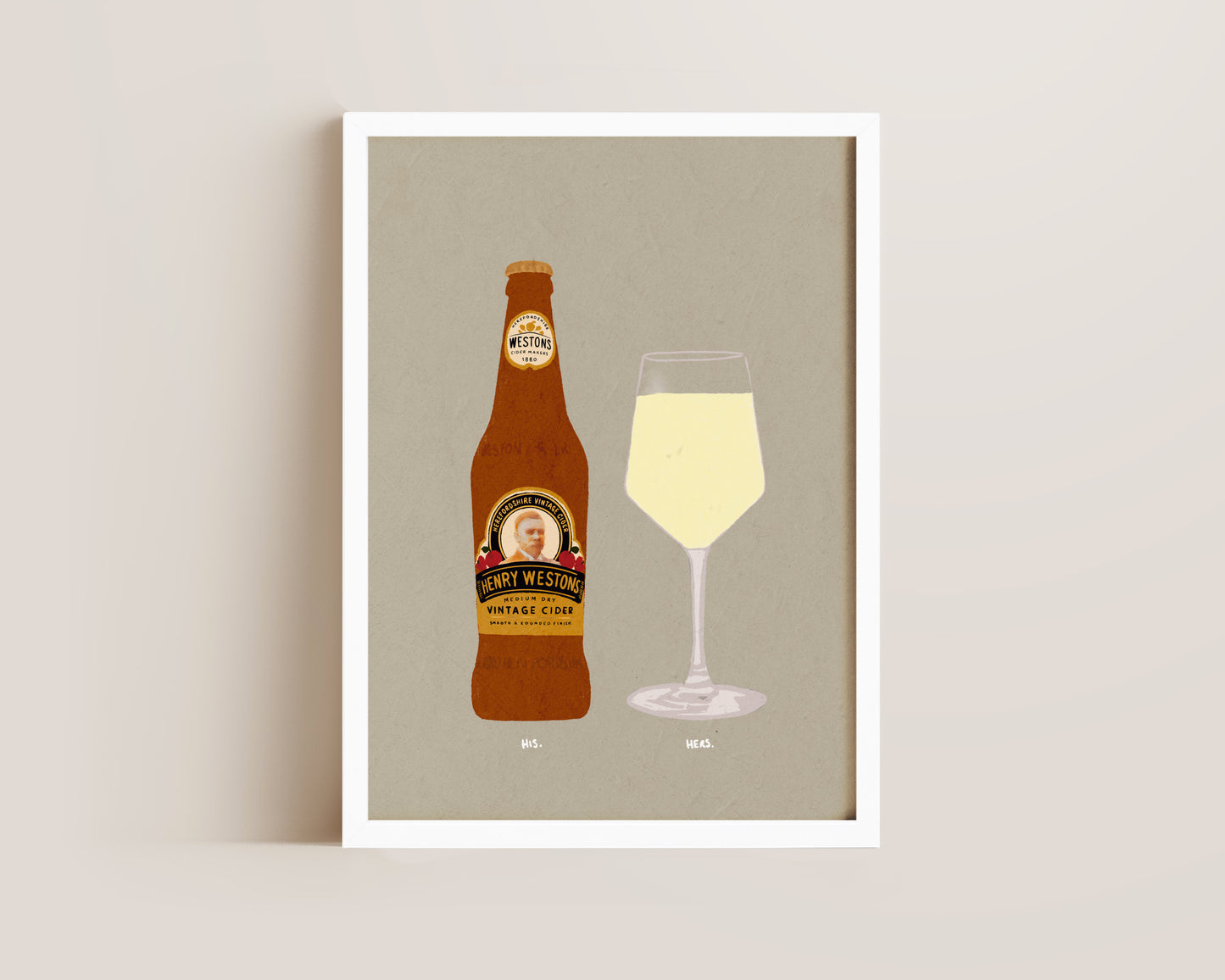 Henry Westons & White Wine Print