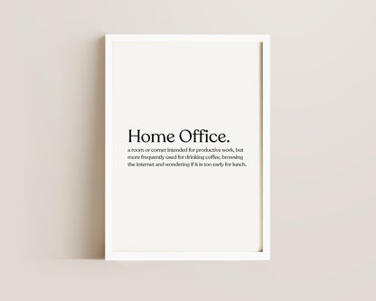 Home Office Definition Print