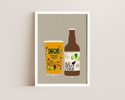 Inch's & Old Mout Kiwi & Lime Print