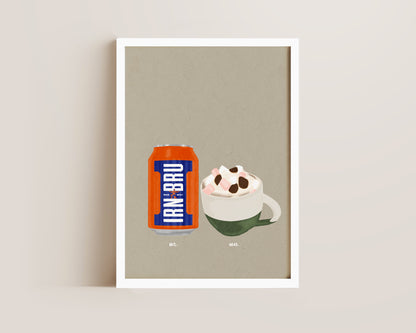 Irn Bru & Hot Chocolate Print