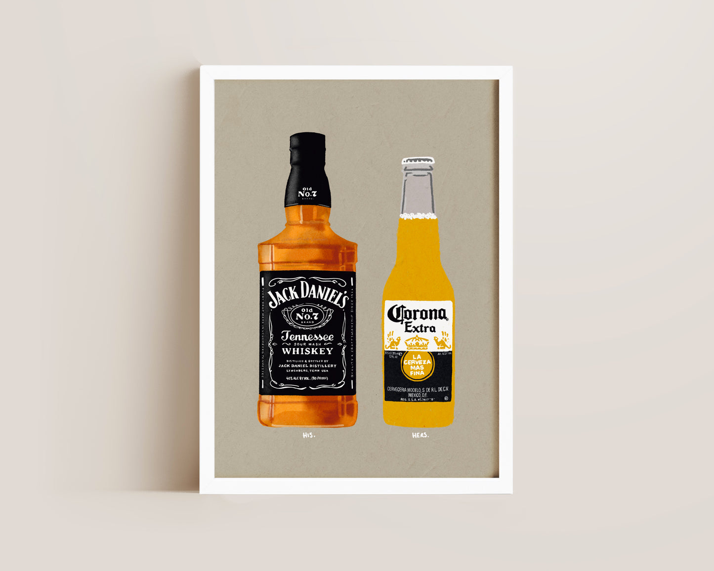 Jack Daniel's & Corona Print