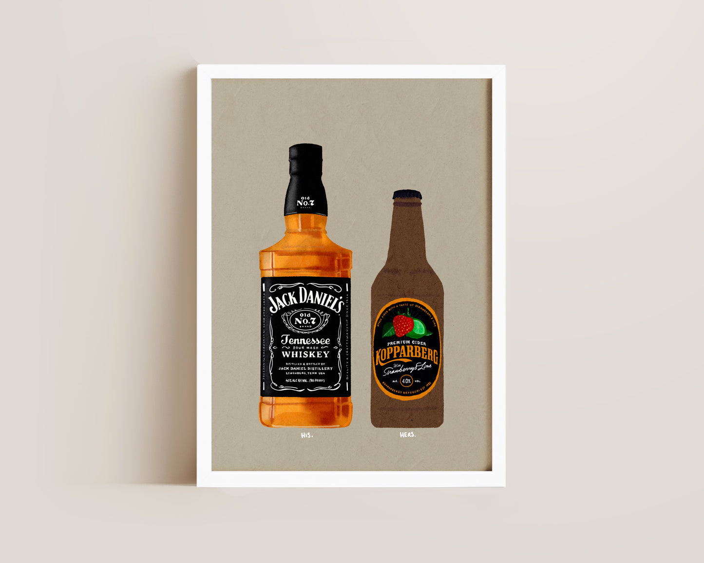 Jack Daniel's & Strawberry Lime Kopparberg Print